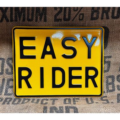 Tablica Rejestracyjna Easy Rider Żółta Motocyklowa
